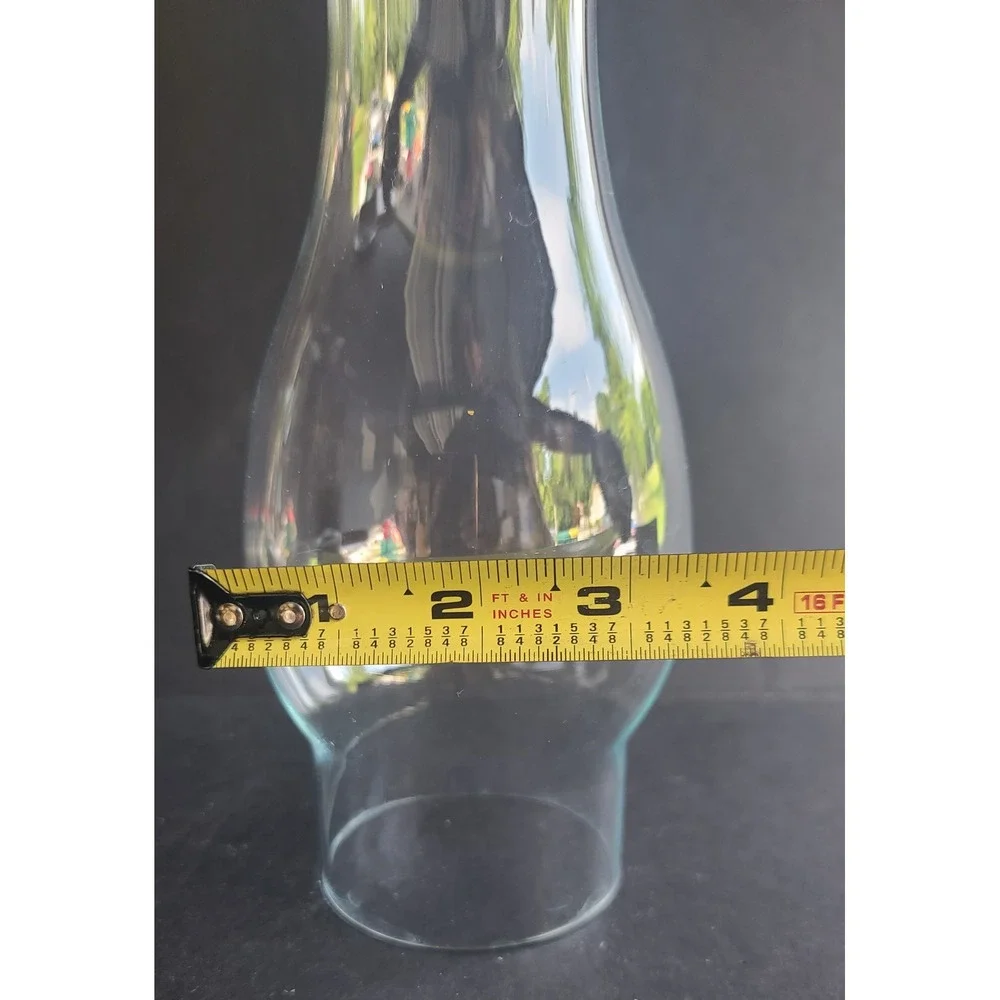 Vintage Style Clear Glass Oil Lamp Chimney Replacement 10